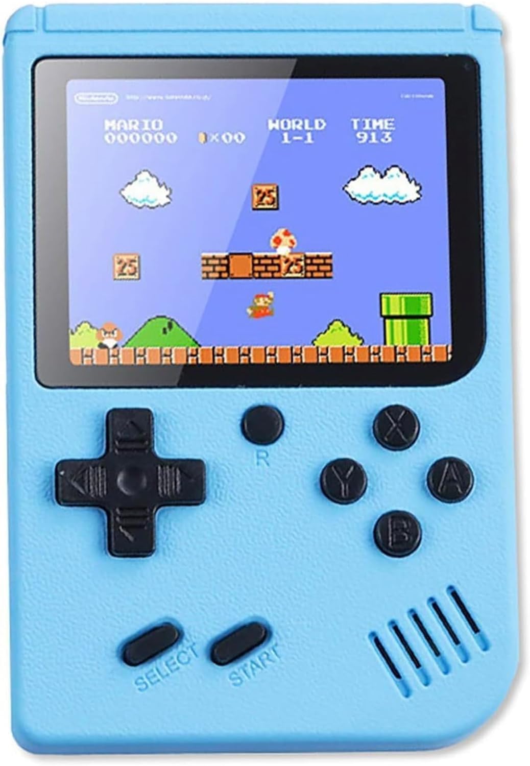 Pbuddy Retro Game Console with 500 Classic FC Games Mini Portable Pocket Gameboy Mini Arcade Machine Blue (Retro Blue) Pbuddy Retro Game Console with 500 Classic FC Games Mini Portable Pocket Gameboy Mini Arcade Machine Blue (Retro Blue)